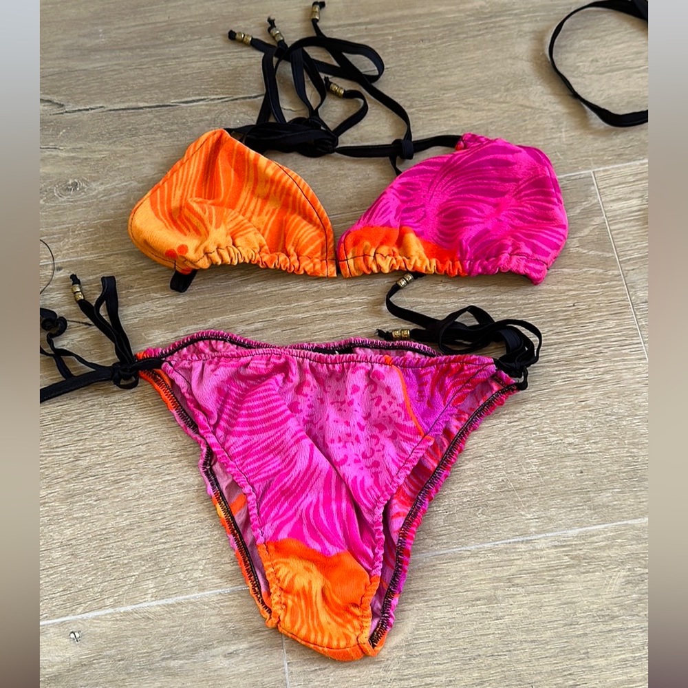 Vintage fabric bikini set